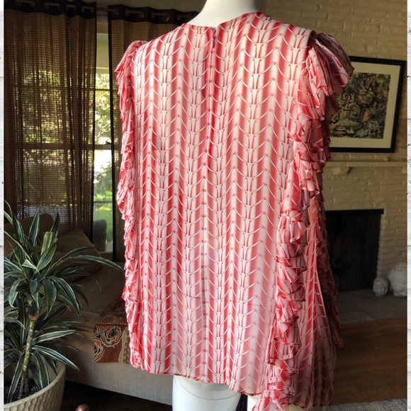Thomas Wylde sleeveless silk chiffon top S - Picture 5 of 8